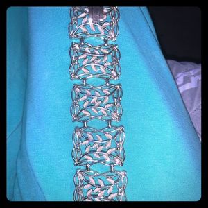 1930-1950s vintage silver filigree bracelet